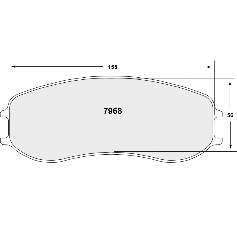 Degressive endurance / medium distance compound. Race brake pads - Porsche 991 Cup
Cayman GT4 Clubsport
front ZR68 caliper race pad